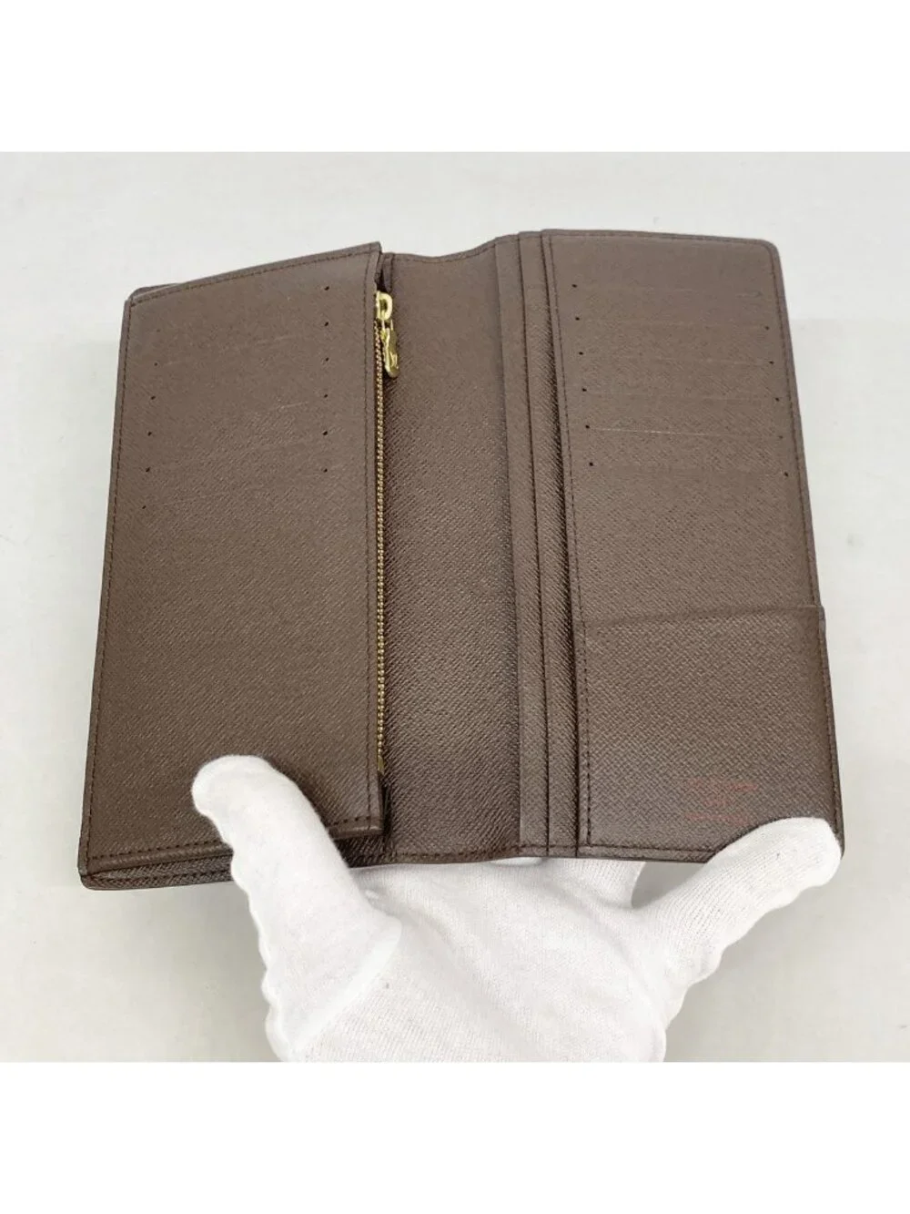 Louis Vuitton Wallet Damier Portefeuille Brazza Ebene